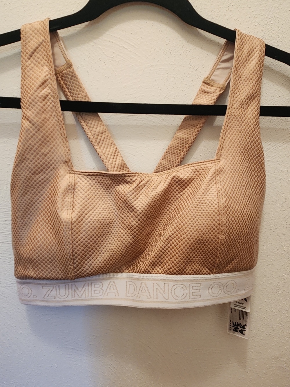 ZUMBA Fitness Textured Sports Bra Size L